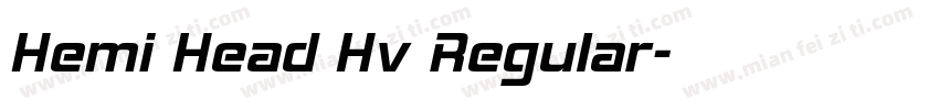 Hemi Head Hv Regular字体转换